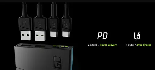 Павербанк Green Cell із швидкою зарядкою PowerPlay 10S 10000 мАг 18 Вт - фото 4