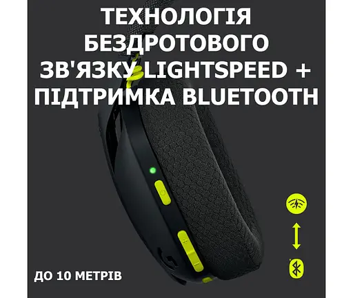 Навушники ігрові Logitech G435 (981-001053) чорні - фото 7