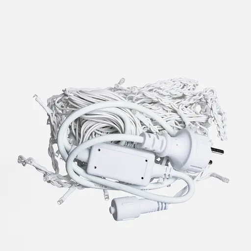 Новорічна гірлянда вулична Бахрома GarlandoPro 6 м 105 LED білий провід Синє світло 6МWBL - фото 5