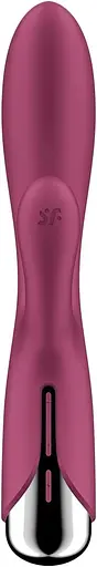 Вібратор-кролик Satisfyer Spinning Rabbit 1 20 см бордовий - фото 7