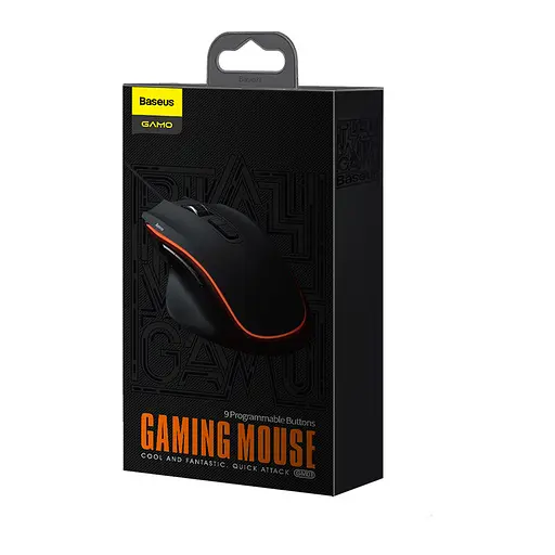 Миша дротова BASEUS GAMO 9 Programmable Buttons Gaming Mouse GM01 - фото 3