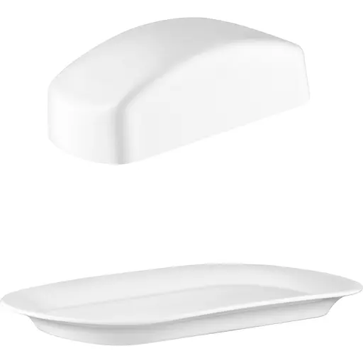 Маслянка Ardesto порцеляна 20.3х12.7х6.4 см біла (AR3751) - фото 5