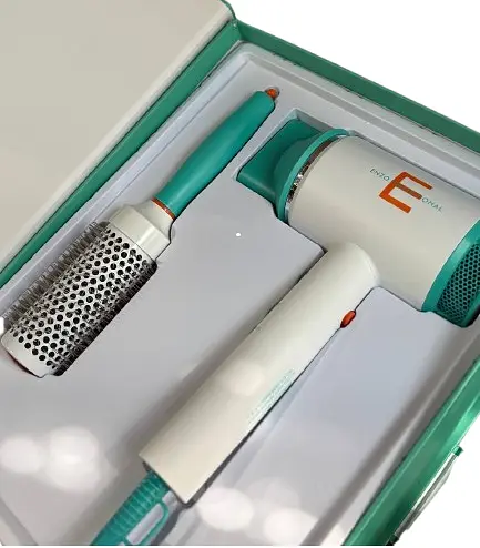 Фен для сушки волос Enzo EN-8899 со щеткой 22 мм 8500 Вт Голубой - фото 5