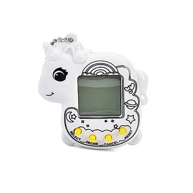 Гра "Тамагочі" 158A-41-42-43, 5,5-5-2см, звук, ч/б екран, на батарейці, в коробці (6903317756322) Єдиноріг Білий - фото 1
