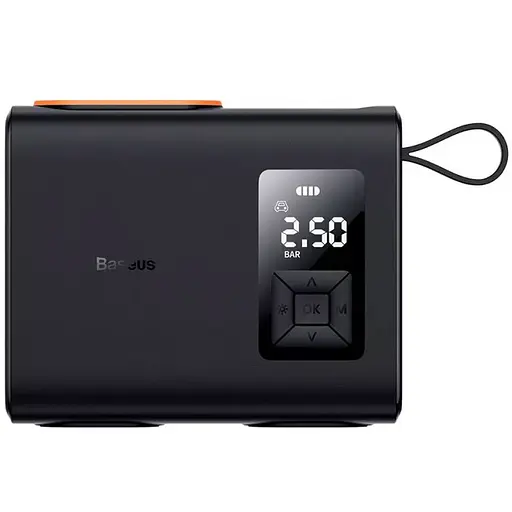 Автомобільний насос Baseus Mega EnergyPump Series Dual Cylinder 6000 mAh (CRNL060001) Black