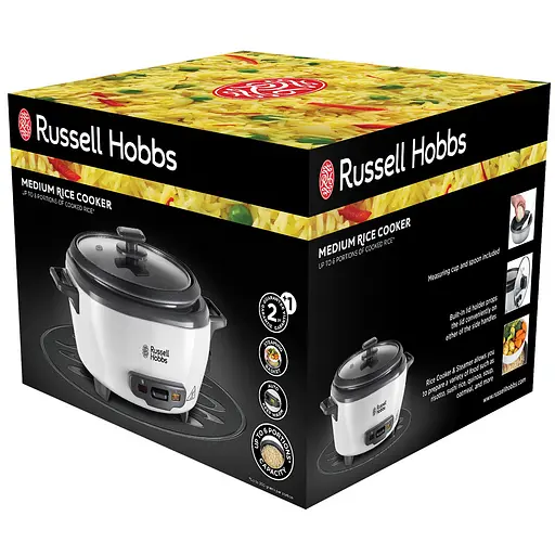 Рисоварка Russell Hobbs Medium сіро-чорний 300 Вт (27030-56) - фото 11