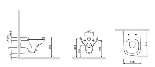 Унитаз подвесной AM.PM Like FlashClean C801700SC с сидением Soft Close, Белый - фото 3