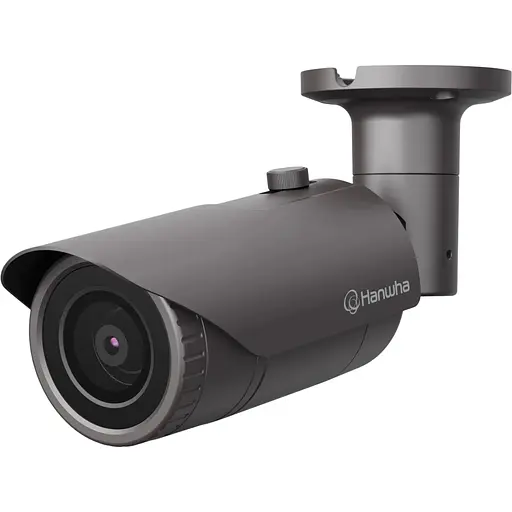 Камера Hanwha Samsung Techwin IP QNO-6012R, 2MP, Bullet, 2.8mm, f/2.0, IR20m, DC 12V/PoE, IP66, IK10