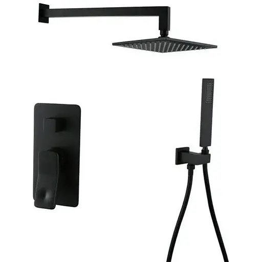 Душевая система Asignatura Unique 85507902, Черный матовый - фото 1