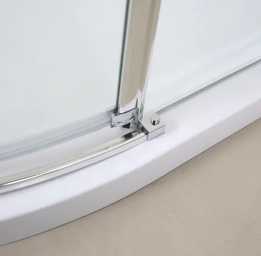 Душевая кабина угловая Volle Benita 90x90 распашная прозрачное стекло 8 мм с поддоном PUF хром 1017.114601R4 коробки, Правая, прозрачная, хром - фото 6