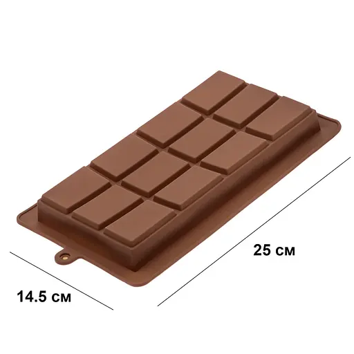 Форма силиконовая для дубайского шоколада 25х14.5х2.5 см, Kitchen Master Коричневый 87170 - фото 2