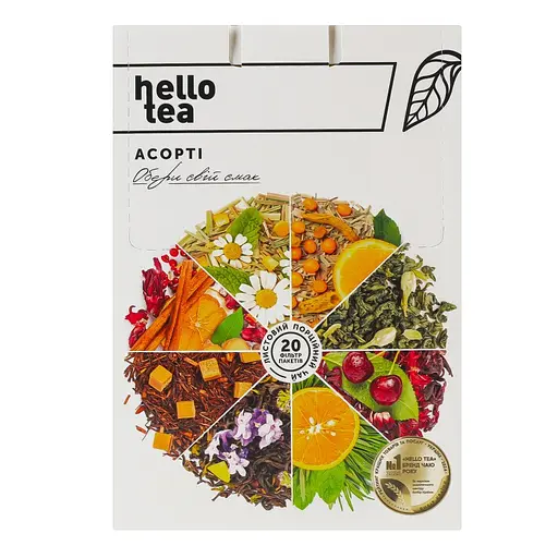 Чай Hello Tea Ассорти листовой 20 вкусов 47 г - фото 2