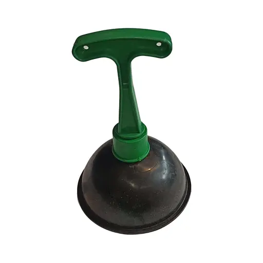 Вантуз с пластиковой ручкой Зелёный 84423 - фото 1