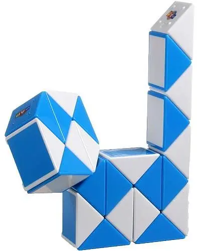 Змійка Рубіка біло-блакитна в коробці (Smart Cube Snake Blue) (SCT401) - фото 2
