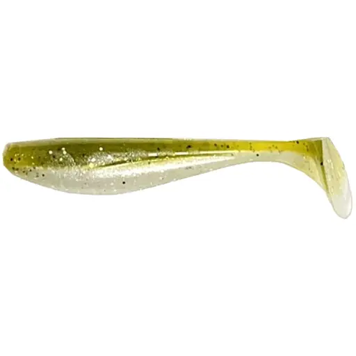 Силікон FishUP Wizzle Shad 5" #202 Green Pumpkin/Pearl (4 шт/уп)