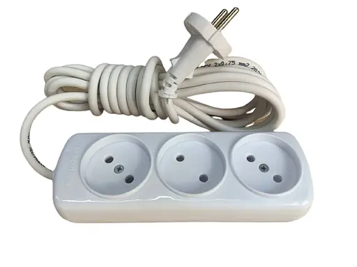 Удлинитель ECO (MAX 1800 Вт, 100% медь) 3 гнезда 3М без заземлением LU-7323 ТМ LUMANO - фото 1