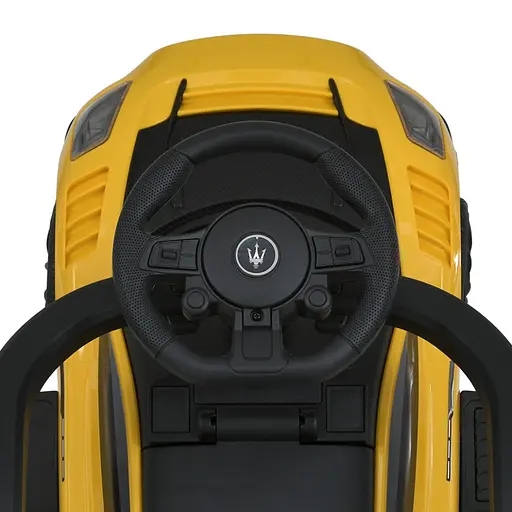 Детская каталка-толокар 2 в 1 M 5106-6 желтый, с родителькой ручкой - фото 5