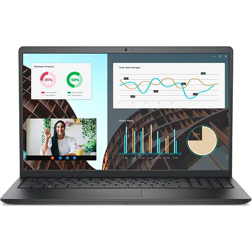 Dell Ноутбук Vostro 3530 15.6" FHD AG, Intel i5-1334U, 8GB, F512GB, UMA, Win11P, черный