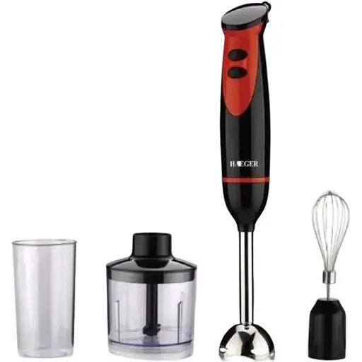 Стационарный ручной блендер Haeger HG-279 электрический 3в1 с насадками - фото 1