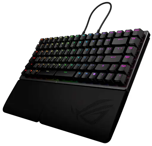 Клавіатура ASUS ROG Falcata Split 83key Magnetic Switch USB-A/WL/BT EN RGB Black (90MP043H-BKUA20) - фото 3