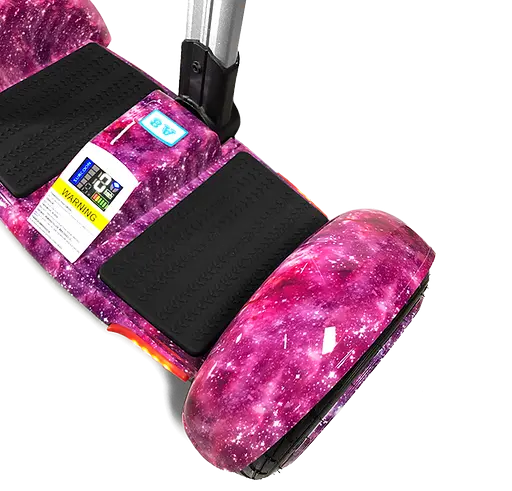Сігвей Smart Balance А8 з телескопічною ручкою Рожевий космос - фото 2