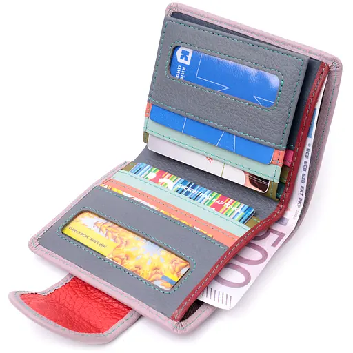 Кожаный женский кошелек ST Leather 10х11.3х1.5 см acs0028368 - фото 5