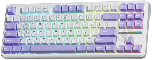 Клавиатура Aula F87 Gaming KRGD Blue Switch RGB White (6948391202464)