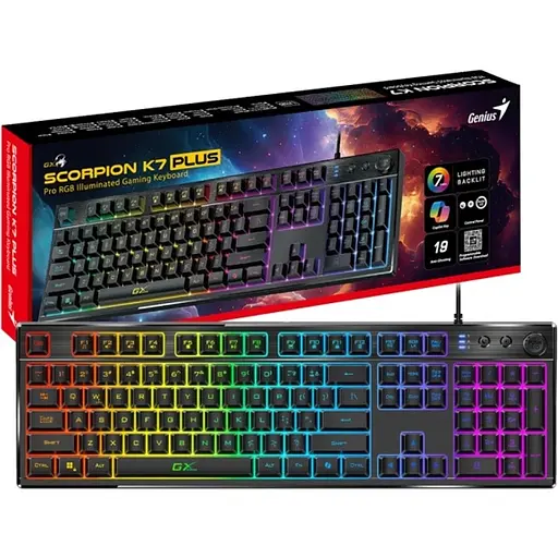 Клавіатура Genius Scorpion K7 Plus USB UA Black (31310056404) - фото 4