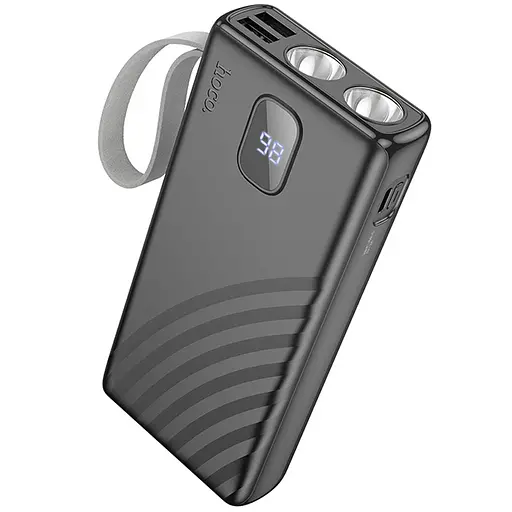 Портативний ЗП Power Bank Hoco J129A Nature flashlight 20000 mAh Black