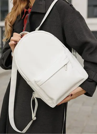 Женский рюкзак Sambag Brix Classic белый 35 х 25 х 12 см (14511008) - фото 3