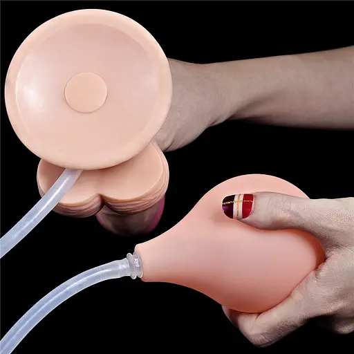 Фаллоимитатор с эякуляцией LoveToy Squirt Extreme 23 см телесный - фото 5