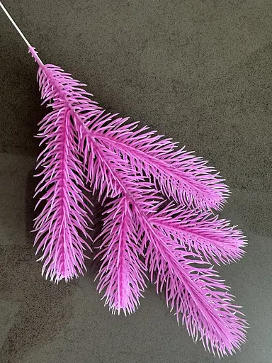 Ветка хвойная литая Hvoya Barbie Pink розовая 33 см 250 шт. - фото 5