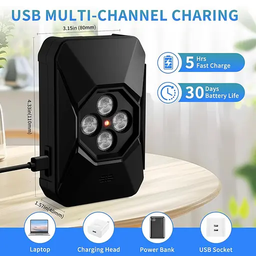 Устройство против лая для собак — 50-футовое устройство для сдерживания лая собак — 3 режима ультразвуковой остановки лая собаки - фото 2