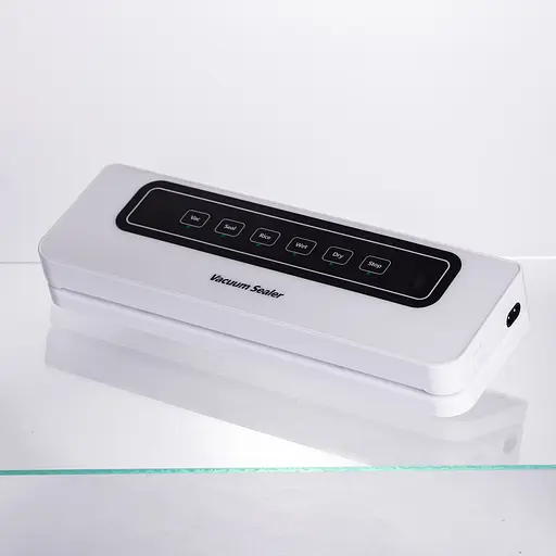 Вакууматор побутовий Yiwu для сухих та вологих продуктів 120 Вт вакуумний пакувальник 5 режимів роботи + 10 пакетів Білий HP-11-18 - фото 10