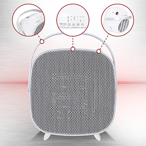 Тепловентилятор керамический со светодиодом Camry CR 7732 - фото 6