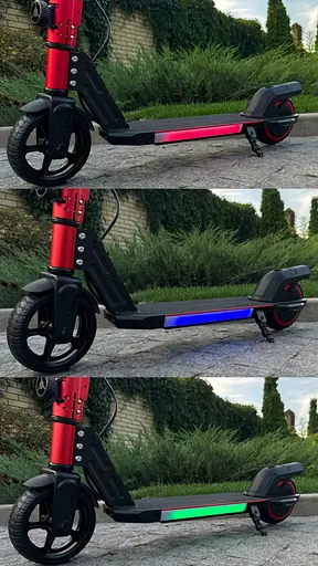 Детский электросамокат GIANT ES2 LED Max красный с LED-подсветкой (модель 2025 года) - фото 12