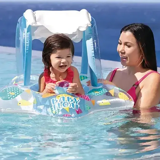 Дитячий надувний пліт Зірочка 56573(Blue) розмір 81 x 79 см - фото 3