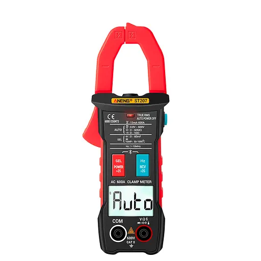 Токовые клещи Aneng ST207. Измерение: V (AC/DC) A (AC) Ω, C, Hz, °C (NCV, True RMS) - фото 2