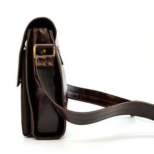 Чоловіча шкіряна сумка через плече TARWA 26х22х6 см sum0025842 - фото 5