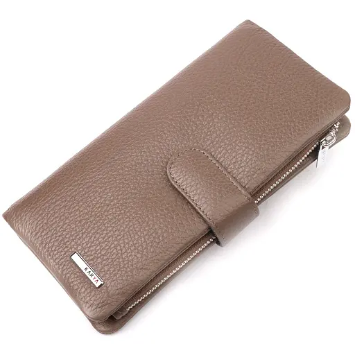 Женское кожаное портмоне KARYA 9.5х18.5х2 см acs0024048 - фото 1