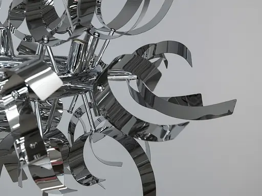 Люстра в сучасному стилі Loft для дому, кафе, колір хром, на 12 ламп - фото 3