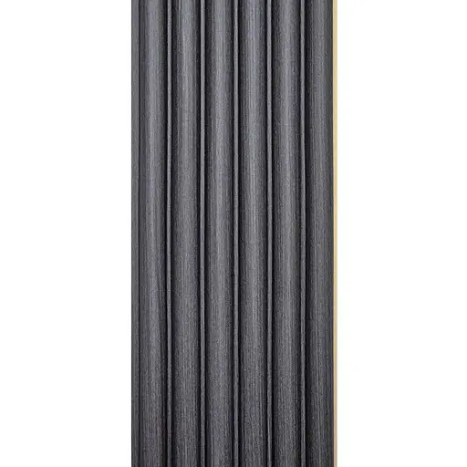 Рейка декоративна Wall Sticker WPC кругла стінова 3000х152х15 мм Графіт SW-00001873 - фото 5