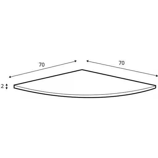 Приставка угловая Гербор Офис Лайн BIUN Дуб сонома (GRB-1237) - фото 2