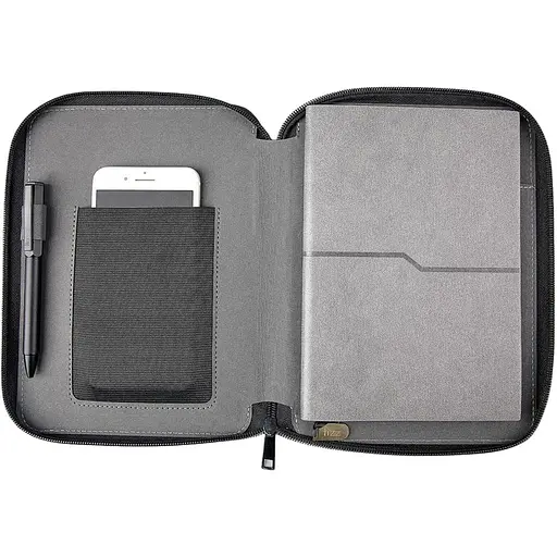 Блокнот для конференцій Fizz Business Zipper Bag Grey (6930114521372) [106561]