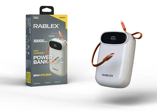 Power Bank Rablex RB10FP 10000mAh Fast charging 88W/PD35W - фото 2