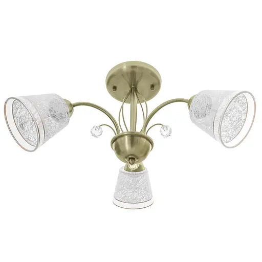 Люстра стельова Brille в зал E27 60W BZ (LK-637C/3)