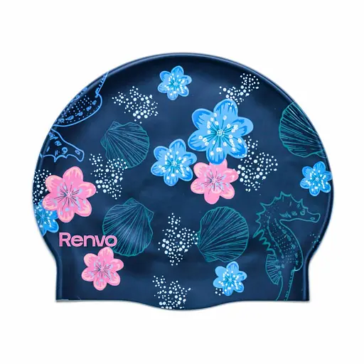 Доросла шапочка для плавання Renvo Kerio Shells Синій Уні OSFM (2SC150-0406) - фото 1