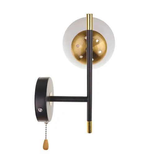 Стильное Бра Brille на 1 лампочку BR-01 474W/1 E27 AB/BK - фото 9