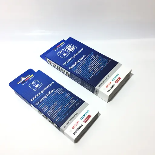 Набор таблетки для удаления накипи 00311975 + Таблетки от кофейного жира 00311970 для кофемашины Bosch Siemens - фото 5