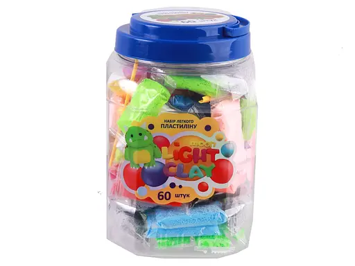 Набір легкого пластиліну, 70080, 60 шт., TM Moon Light Clay